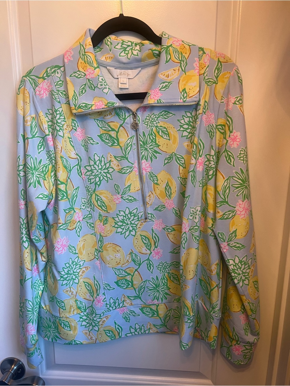 Lilly Pulitzer Lemon Half-Zip Pullover